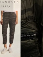 Womens Cargo Social Standard by Sanctuary Scout Poplin Surplus Pants XXLarge New