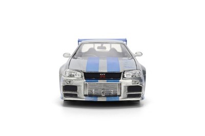 JADA 1/24 BRIAN'S NISSAN SKYLINE R34 COLOR BRUSH FAST & FURIOUS 25