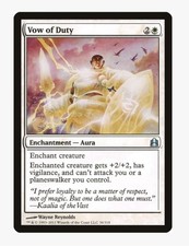 ​Vow of Duty | MTG CMD | Aura Removal Pacifism EDH Commander | LP