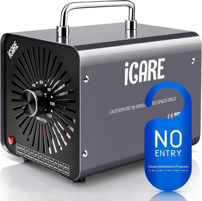 ICARE Ozongenerator 30000mg/h mit Timer - Industrieller O3 Luftreiniger für 300㎡