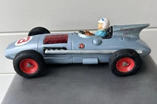 Vintage 1950s Cragstan Japan Battery Op Firebird Indianapolis 500 Tin Race Car