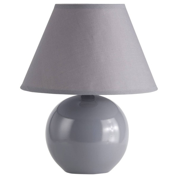 Brilliant Lampe Primo Tischleuchte Dunkelgrau | 1X D45, E14, 40W, Geeignet FüR T-image