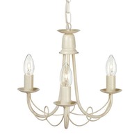 Kronleuchter Gotica 5 Creme Gold 3-Flmg Ø37Cm Rustikal Esstisch Wohnzimmer Lampe
