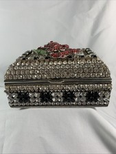 Isabella Adams Premium Crystals ~ Rose Jeweled Keepsake Box