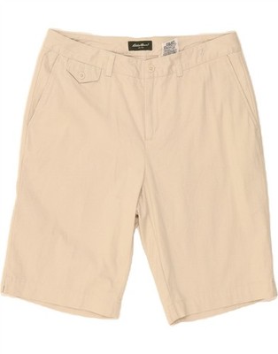 Eddie Bauer Damen Bermuda Shorts US 12 Large W34 beige Baumwolle CJ25
