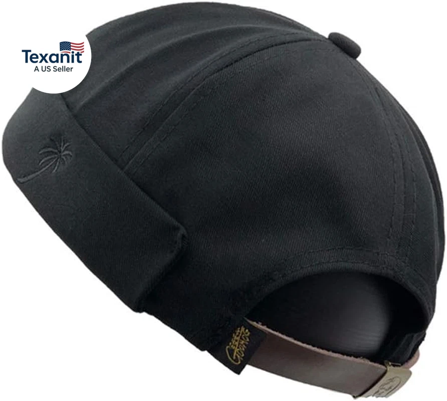 Brimless Hats Docker Cap Skull Beanie Sailor Cap Worker Hat Rolled Cuff Retro Ha