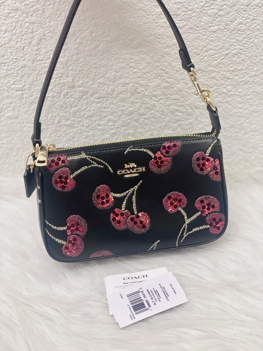 Coach Nolita 19 With Cherry Print CCZ21 Gold/Black Multi NWT | eBay