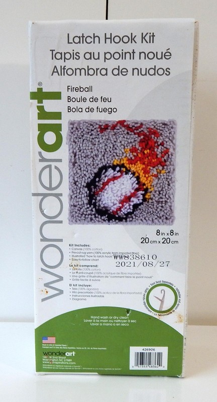 Wonderart Fireball Latch Hook Kit - New - Open Box