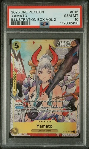 Yamato Illustration Box Vol.2 ST13-016 One Piece PSA 10