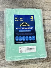4 - FYGRIP Washable Underpads 36” x 36” Waterproof Incontinence/Pet Training NEW