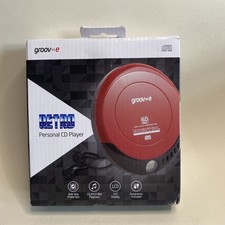Groove Retro Series Personal CD Player Compact Disc Discman Red