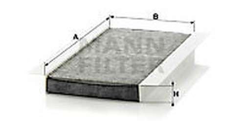 Mann-Filter CUK 3337 Filter, Cabin Luft FüR , Cadillac, Chevrolet, Fiat, Holden,-image