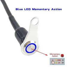 Stainless steel bracket Mount LED Motorcycle light Switch Horn Momentary Button