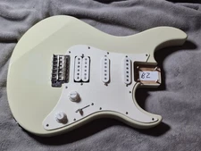 Yamaha Pacifica 112 Electric Guitar Body White Loaded + Bridge + Electronics
