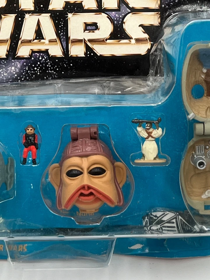 Star Wars Micro Machine Collection II Mini Head Playset Figuras 1996 Vintage NOVO - Imagem 4 de 4