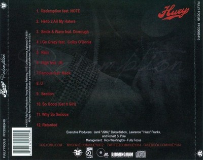 HUEY - REDEMPTION [PA] * NEW CD