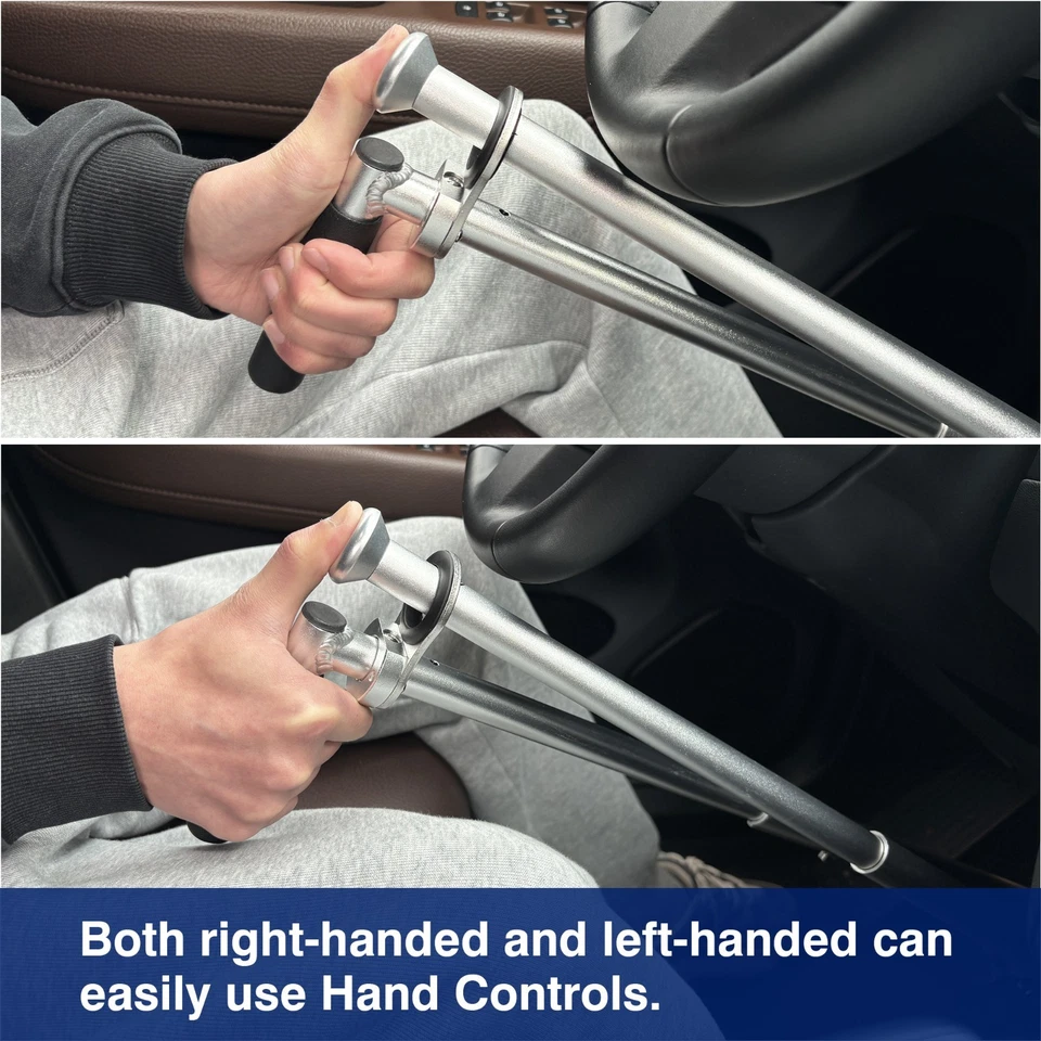 Hand Controls for Disabled Drivers, Brake/Throttle Assist, Adjustable,Silver 2.0 - Image 4 of 4