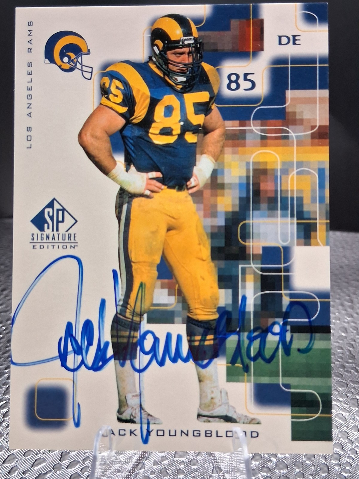 Upper Deck 1999 SP Signature Edition Jack Youngblood On-Card Autograph #JY Rams