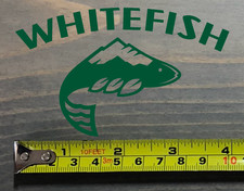 Whitefish Sticker Decal 4" Mountain Ski Snowboard Resort Montana Big Sky Bozeman