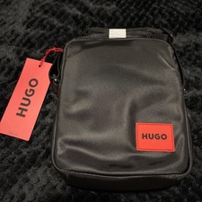 HUGO Mens Ethon 2.0N NS Zip Reporter Bag, Red Logo Label - BRAND NEW ✅