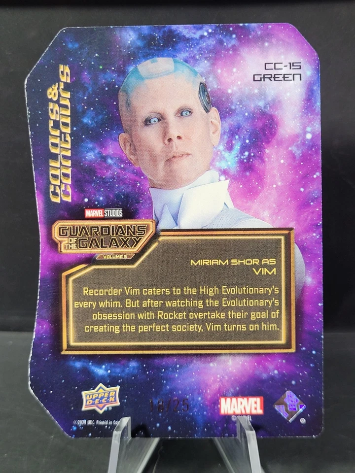 MIRIAM SHOR as Vim 2024 Upper Deck Guardians of the Galaxy 3 Colors Die-Cut /25 - Image 3 of 4