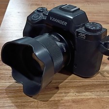 VJIANGER 4K Digital SLR Camera Black USB Built-in Flash Lithium-Ion Battery