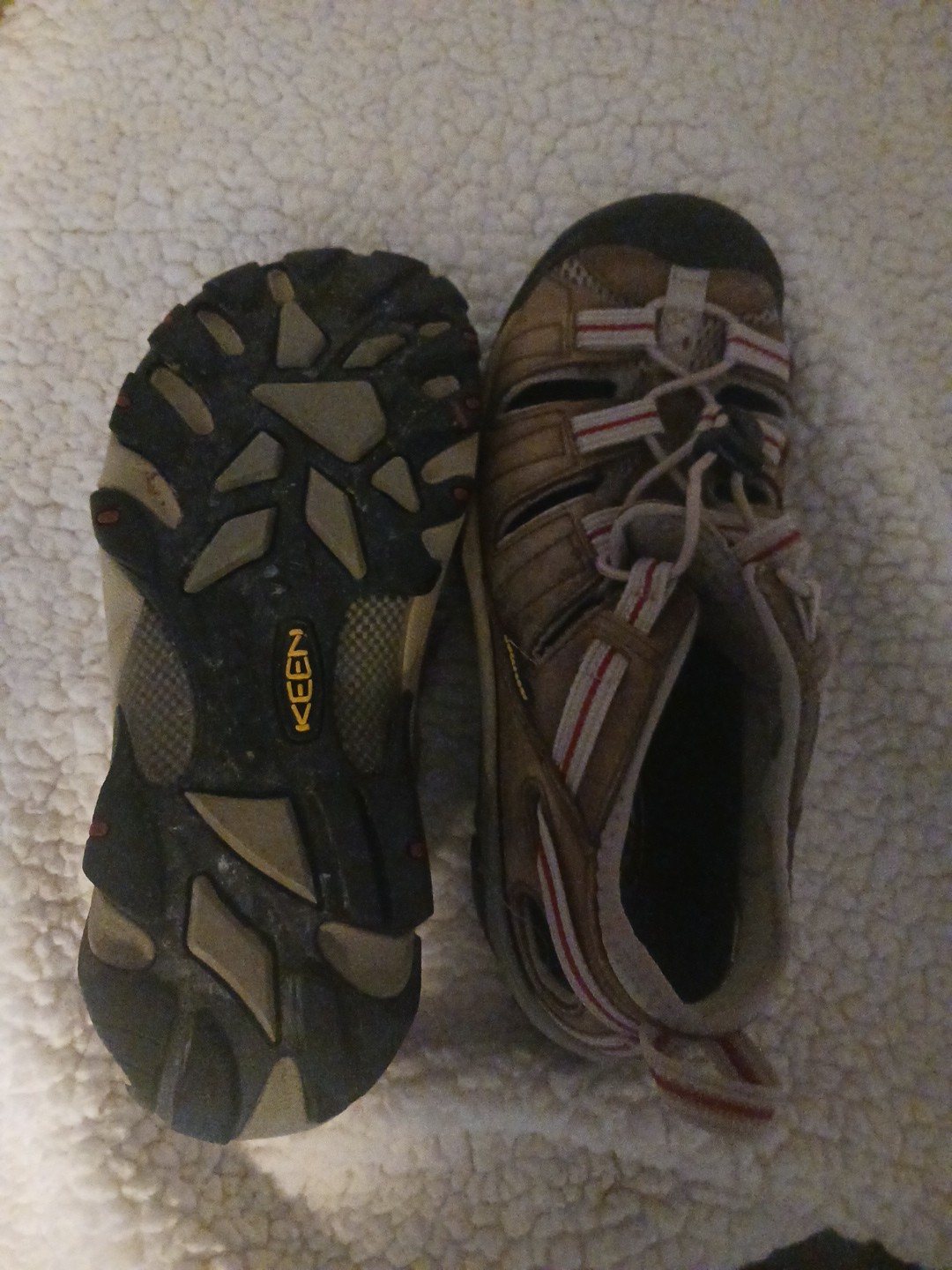 Scarpe sandali donna KEEN passeggio escursionismo marrone abbronzatura misura 8 5 impermeabili