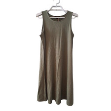 Quince nwt Dress womens Medium Tencel lyocell Tank Swing green Spring '24