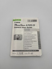 Canon Powershot A720 IS Digital Camera User Guide Instruction Manual Original