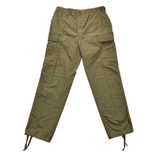 Vintage US Military Pants Mens Medium Regular Green Combat Cargo 90s BDU Utility