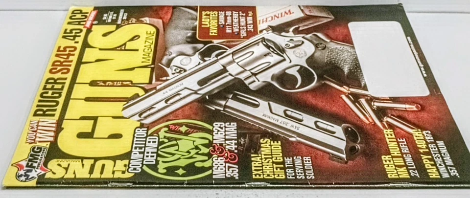 Guns Magazine Nov 2013 Ruger SR45 S&W M686 M629 Savage Weatherby Winchester 1873 - Image 2 of 3