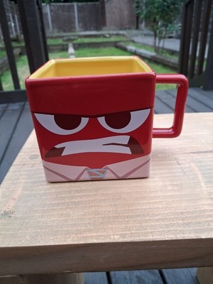Disney Anger Riley Inside Out Square Tasse Keramik Pixar Film