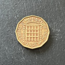1956 British Threepence