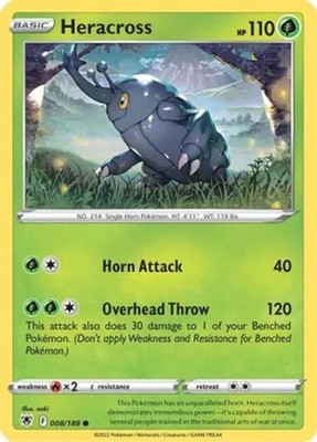 Heracross - 008/189 - Common - Near Mint