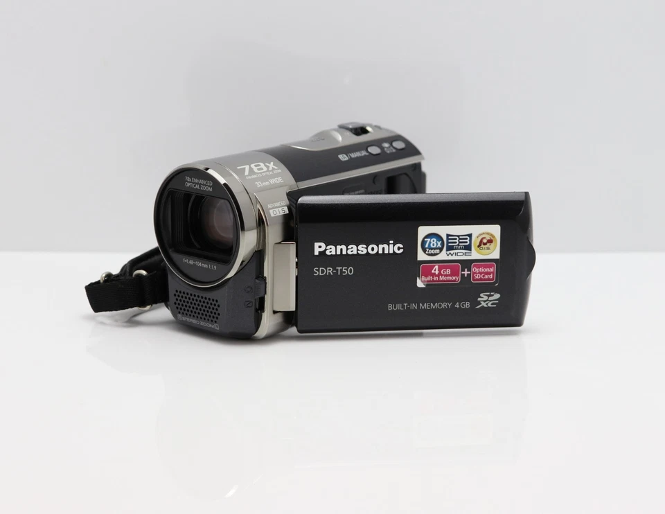 PANASONIC SDR-T50 CAMCORDER BOXED 4GB MEMORY / SDXC CARD VIDEO CAMERA - Image 2 of 4