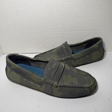 Rothy's The Driving Loafer Mens Sz. 8.5 -Womens Sz. 10 Forest Camo Knit Slip On