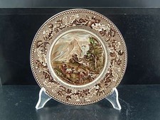 Johnson Bros Historic America Plate Semi Porcelain Caravan Rocky Mountains