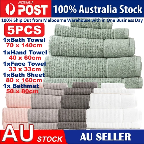 650gsm 100% Cotton Luxury Bath Towel Set Extra Soft Absorbent Hotel Quality NEW