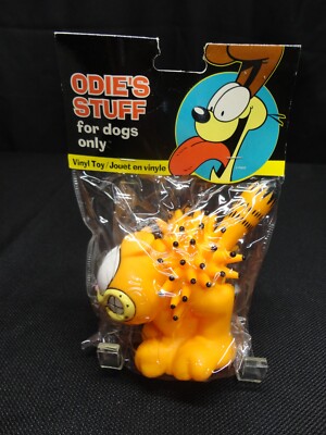 1980 s Vintage Garfield  Bite Me  Vinyl Dog Toy Odie's Stuff