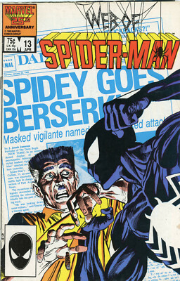 Web Of Spider-Man #13 (1986) | Vintage Spidey vs Jonah Jameson | Black Costume