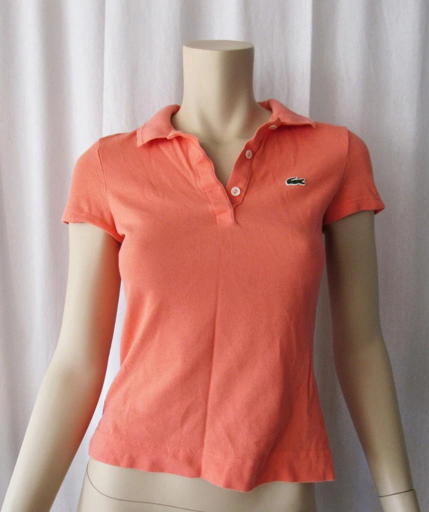 Lacoste ribbed top collar polo