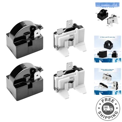 4 PCS 1 Pin Refrigerator Starter Relay,/4r7 Relay,1 Pin Refrigerator Starter ...