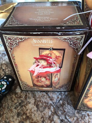 1987 Enesco Annabelle Jack-In-The-Box Reuge / Switzerland Music