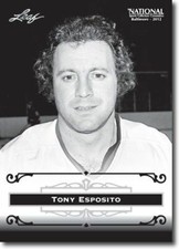 TONY ESPOSITO - 2012 Leaf National PROMOTIONAL Hockey Card