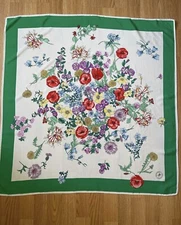 Mantero Collection Vlll Vintage Silk Scarf Flora