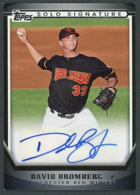 2011 Topps Pro Debut David Bromberg Solo Signature Auto #DBR Rochester Red Wings