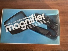 Rare Vintage Bausch  Lomb Illuminating Magnifier 4  x2  Glass Lens. EUC