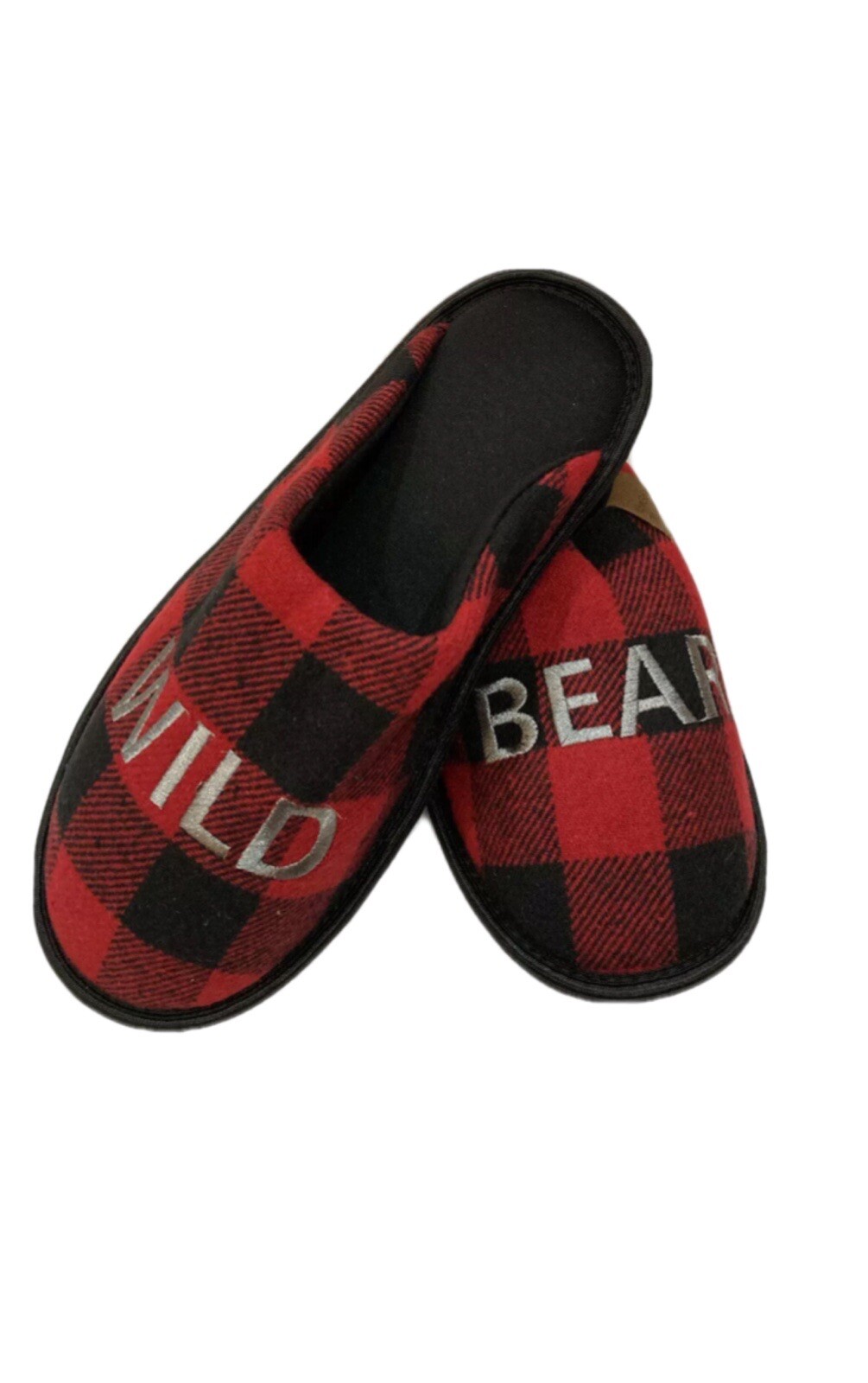 SAOLA Ciabatte donna orso selvatico a quadri 9 10 grandi nuove in borsa suola interna ed esterna