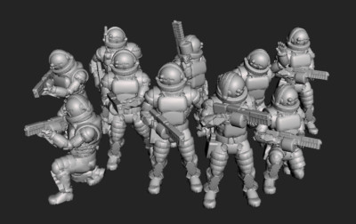 New Dominion Enforcers Ill Gotten Games 3D printed TGM-7