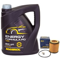 MotoröL Set 5W-40 5 Liter + ÖLfilter SH 4032 P FüR BMW 3Er 6Er Cabriolet